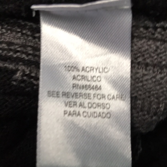 Studio One long gray and black sweater. Size XL. - Picture 9 of 9